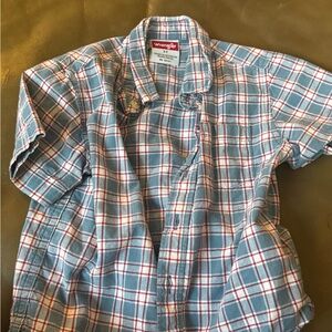 Wrangler Blue and Red Plaid Shirt